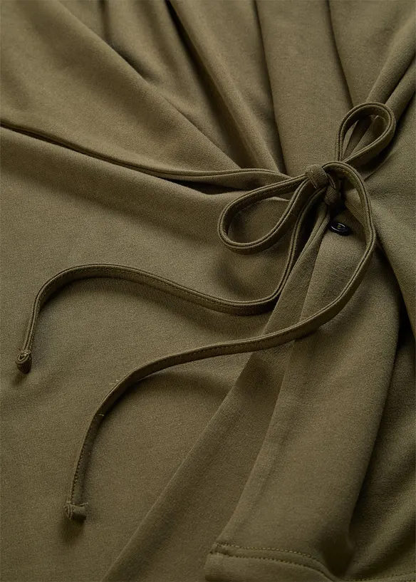 Blusa in misto viscosa con laccetto, bonprix