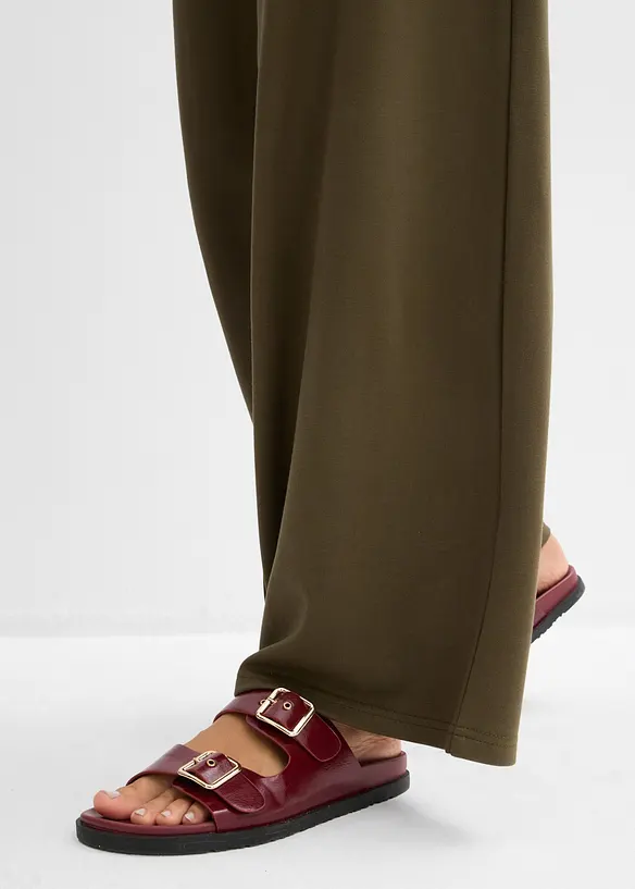 Pantaloni con elastico in vita in misto viscosa, bonprix