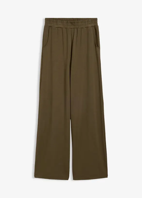 Pantaloni con elastico in vita in misto viscosa, bonprix