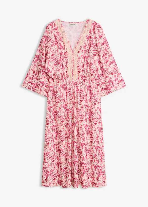 Abito di jersey con pizzo, bonprix