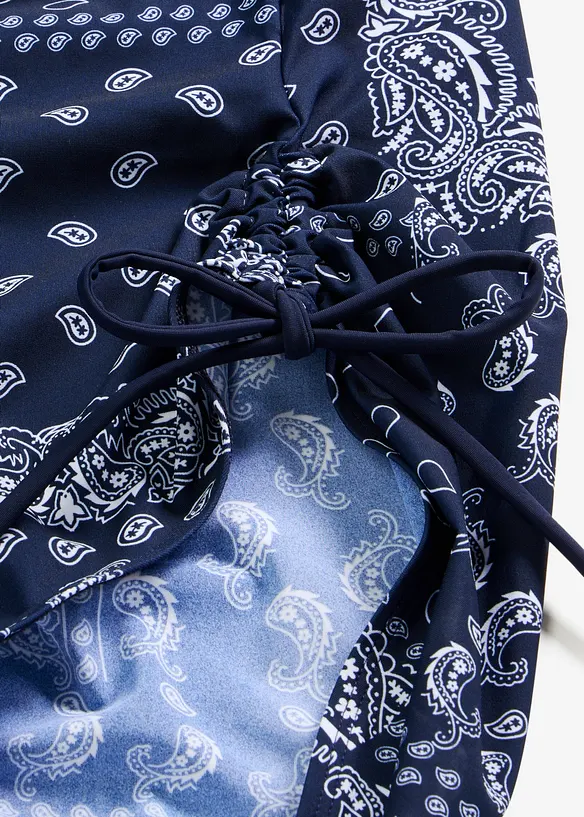 Costume intero con laccetti da annodare e effetto modellante leggero, bonprix