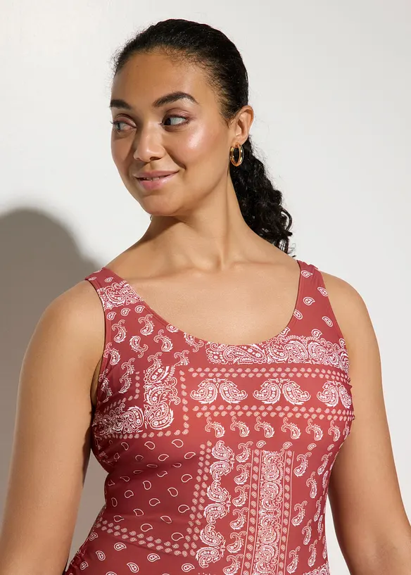 Costume intero con laccetti da annodare e effetto modellante leggero, bonprix