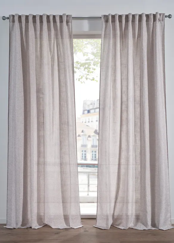 Tenda semitrasparente effetto lino (pacco da 1), bonprix