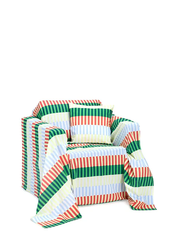 Telo copridivano a righe colorate, bonprix