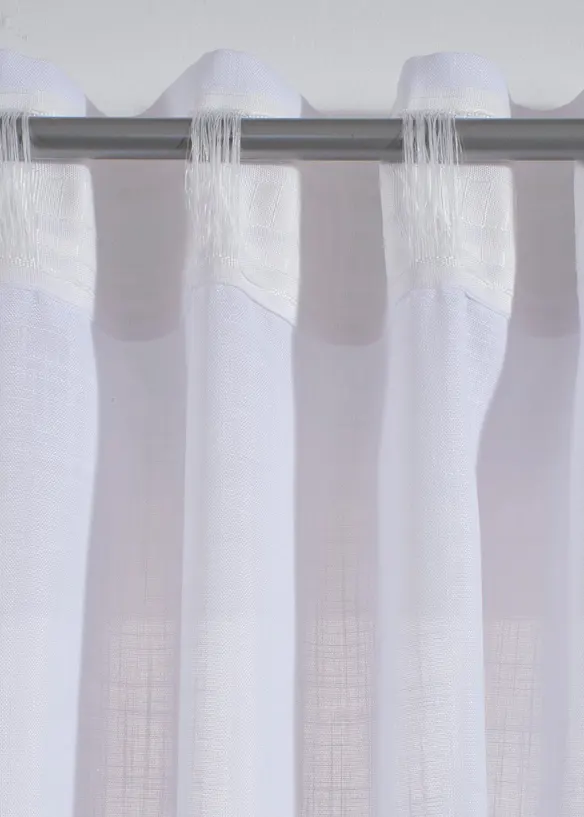 Tenda semitrasparente con ricamo a righe (pacco da 1), bonprix