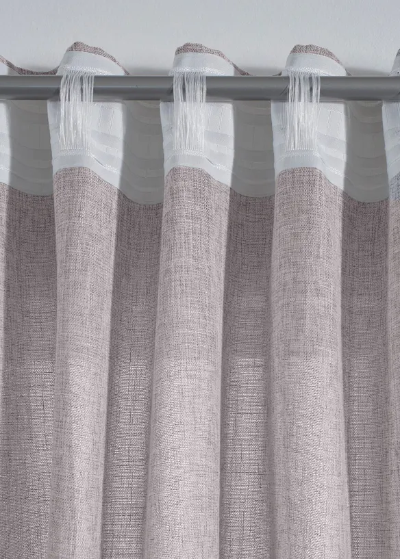 Tenda semitrasparente effetto lino (pacco da 1), bonprix