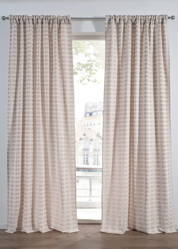 Tenda jacquard in cotone biologico (pacco da 1), bonprix