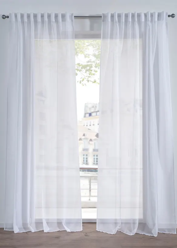 Tenda trasparente finemente strutturata in varie misure (pacco da 1), bonprix