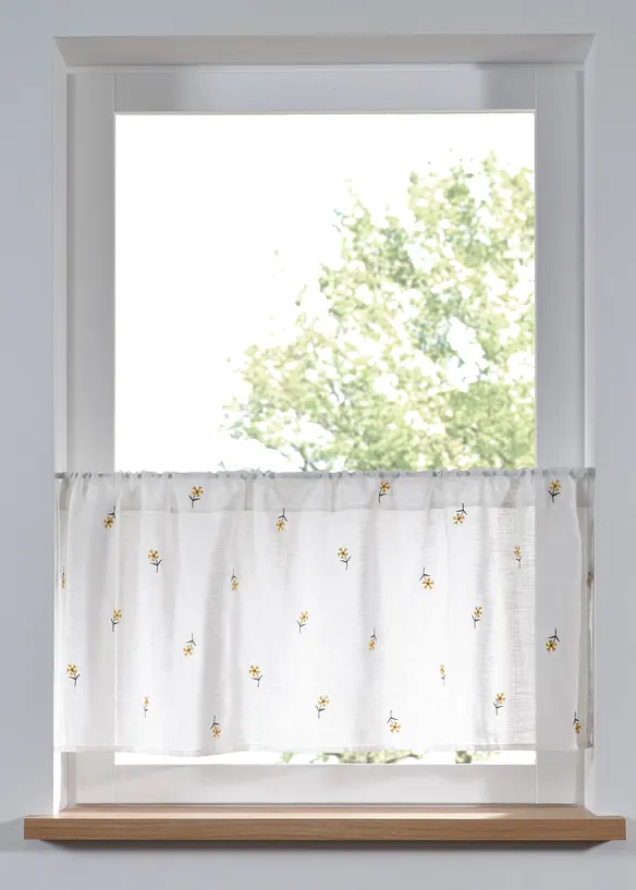 Tenda a vetro con ricami, bonprix