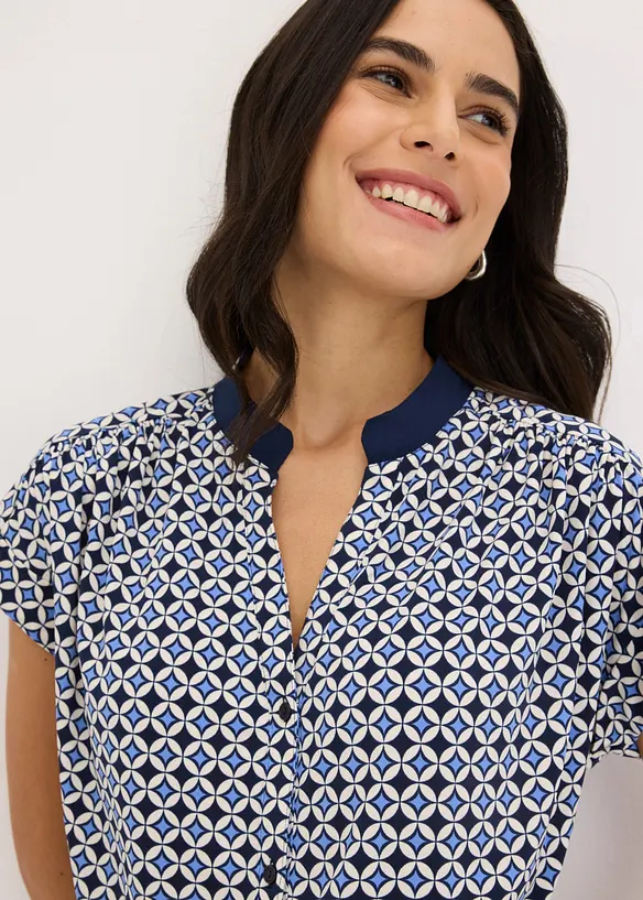 Top in misto viscosa fluido, bonprix