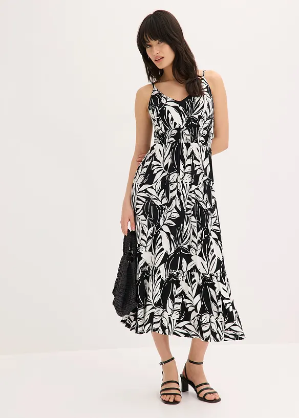 Abito con spalline in misto viscosa morbido, bonprix