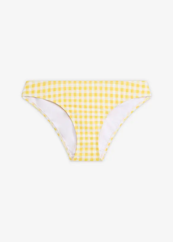 Slip per bikini a quadretti, bonprix