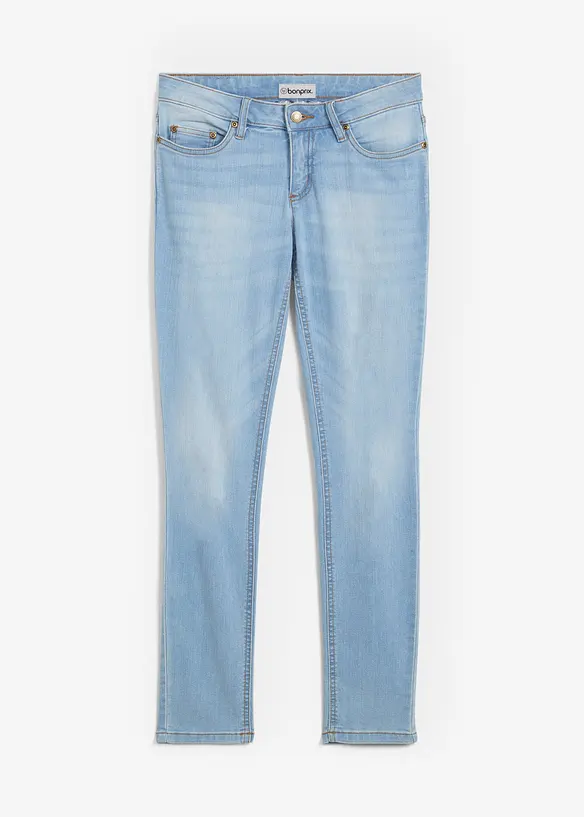 Jeans skinny elasticizzati, vita media, bonprix