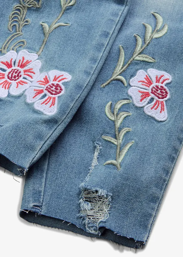 Jeans skinny cropped, vita bassa, bonprix