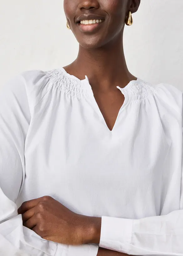 Tunica con percentuale di seta, bonprix