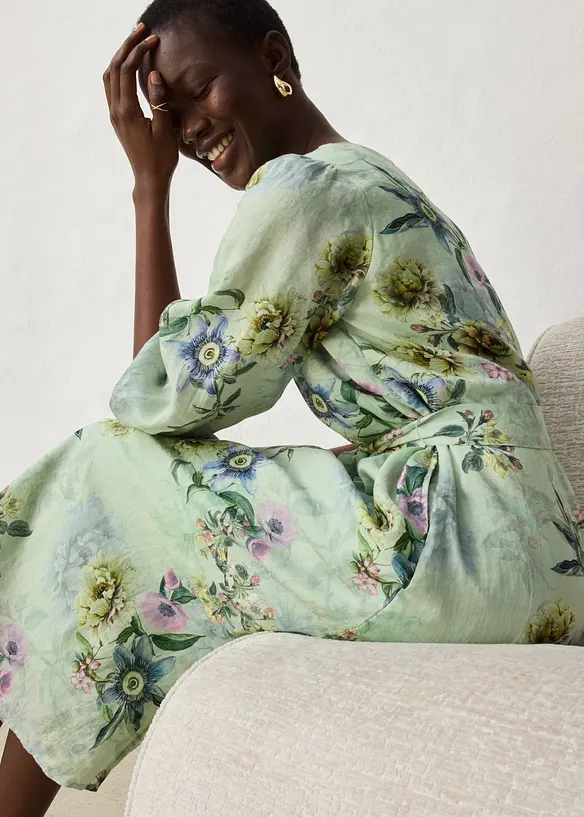 Abito lungo in rami&egrave;, bonprix