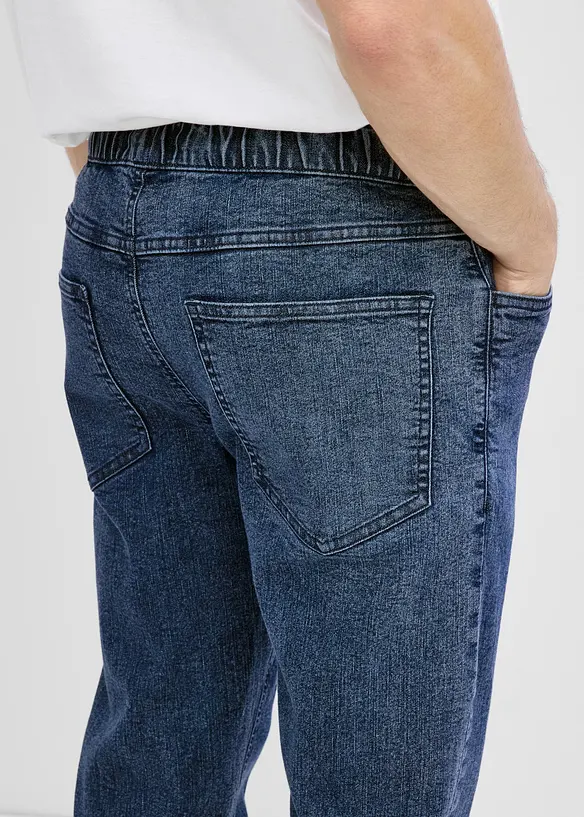 Jeans leggeri con elastico in vita relaxed fit, straight, bonprix