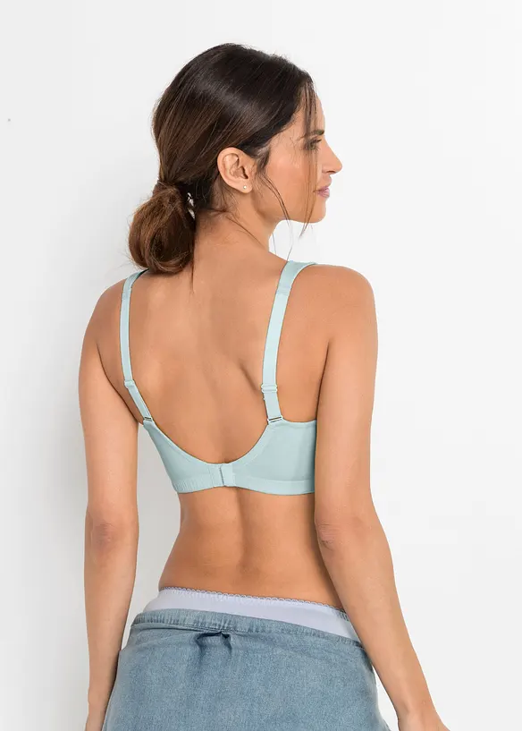 Reggiseno senza ferretto con cotone biologico (pacco da 2), bonprix