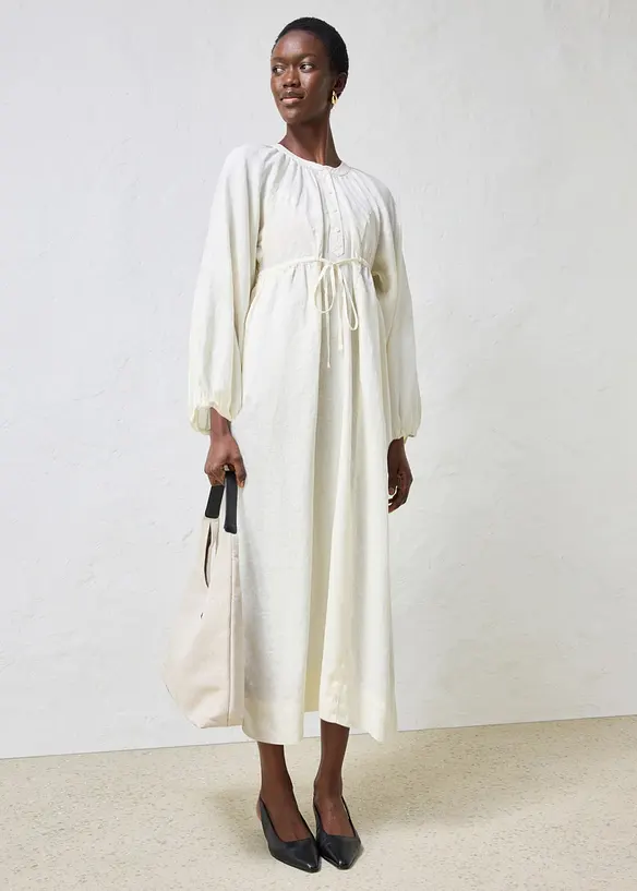 Abito lungo in puro lino, bonprix