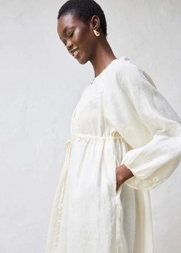 Abito lungo in puro lino, bonprix