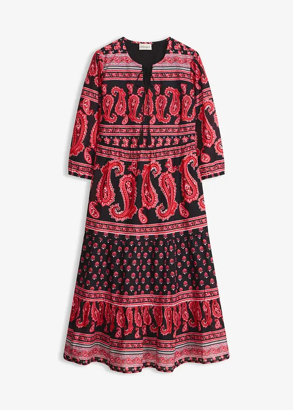 Abito midi in puro cotone, bonprix