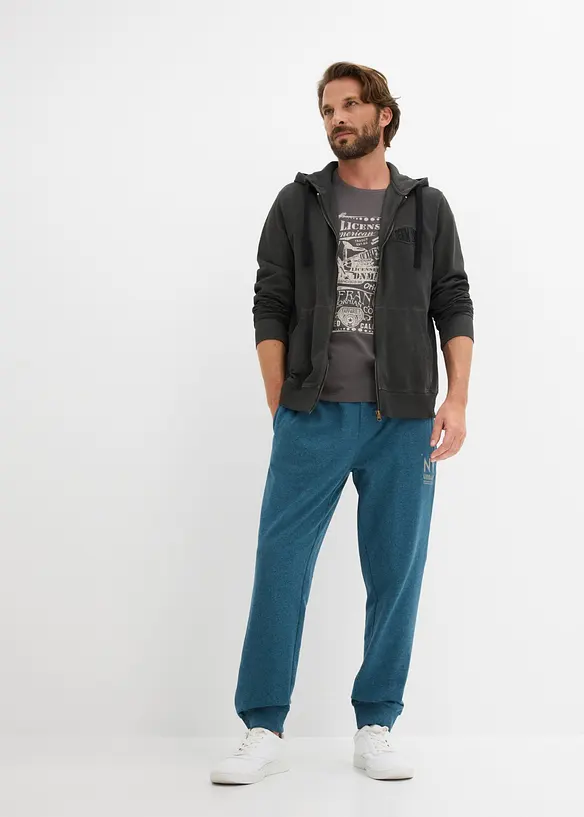 Pantaloni da jogging con dettagli a contrasto, bonprix