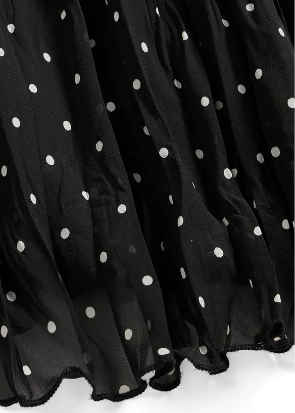 Gonna in chiffon con effetto stropicciato, bonprix