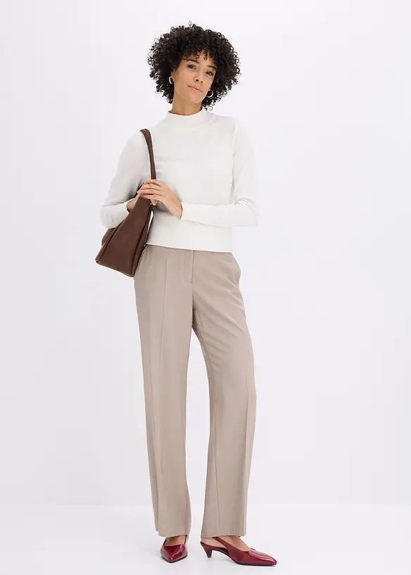 Pantaloni larghi leggeri con viscosa, bonprix