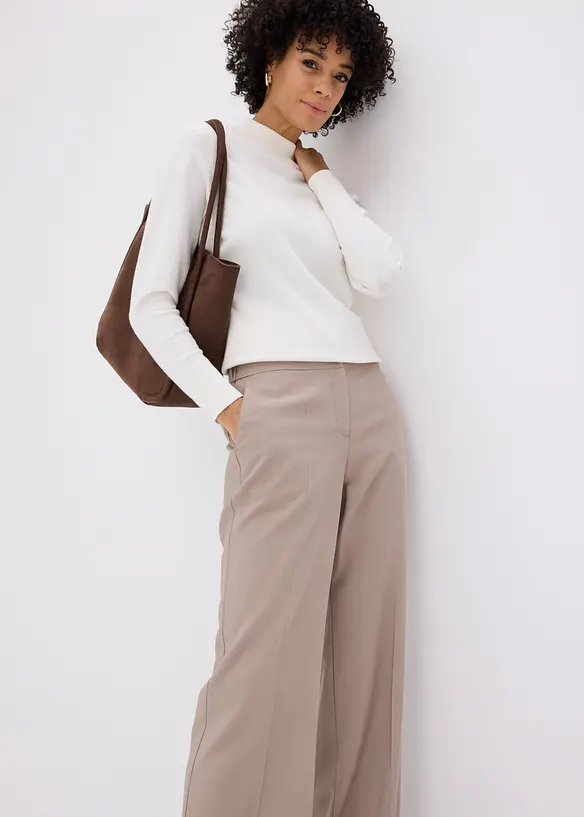 Pantaloni larghi leggeri con viscosa, bonprix