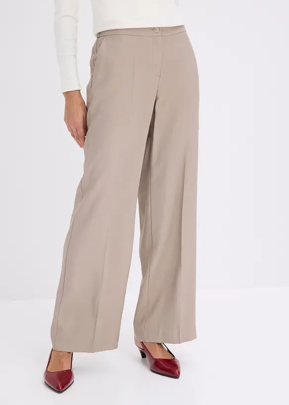 Pantaloni larghi leggeri con viscosa, bonprix