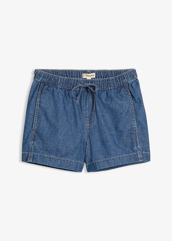 Shorts di jeans con vita comoda, vita media, bonprix