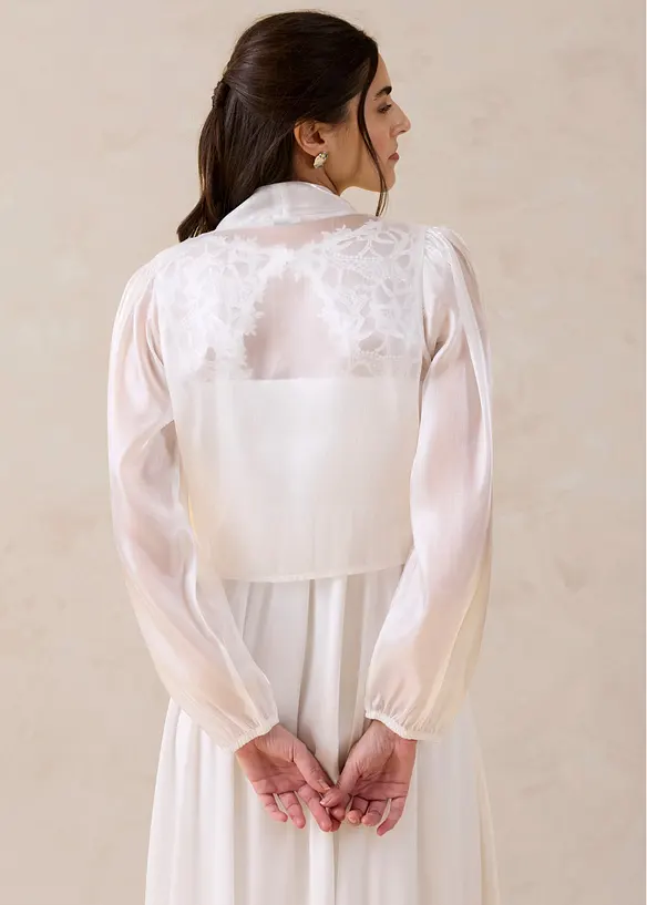 Bolero da annodare in tulle fine, bonprix