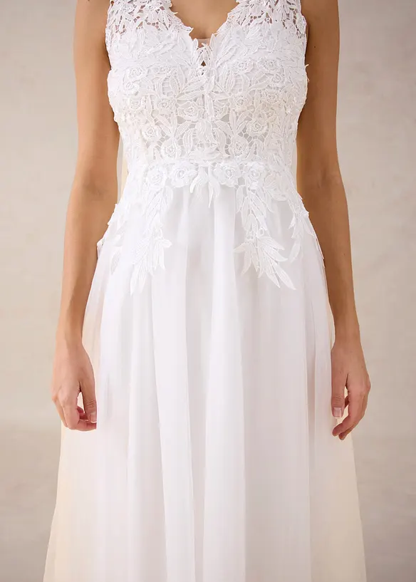 Abito da sposa con tulle e pizzo, bonprix