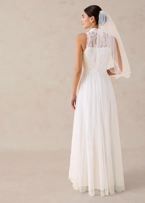 Abito da sposa in tulle e pizzo, bonprix