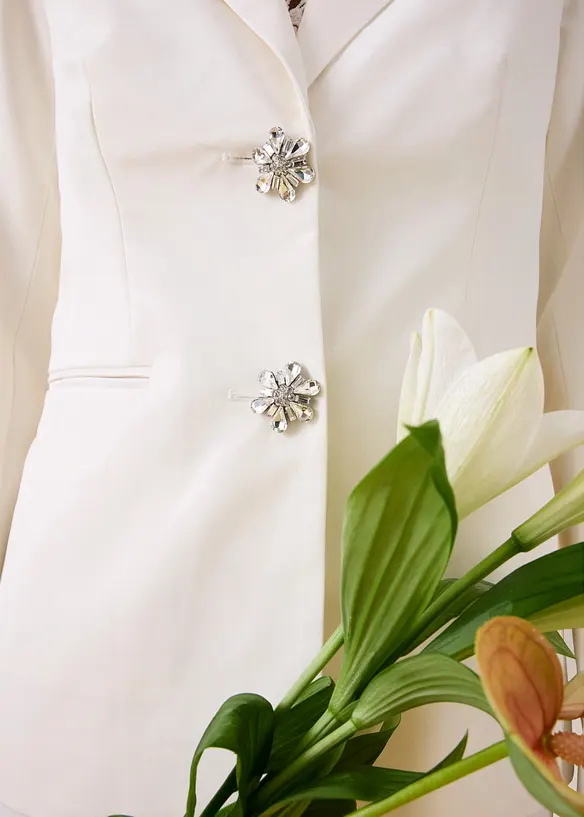 Blazer con bottoni gioiello, bonprix