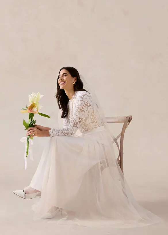 Gonna lunga in tulle delicato, bonprix