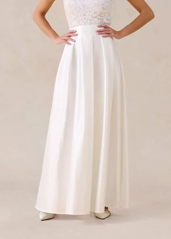 Gonna lunga in satin lucido, bonprix