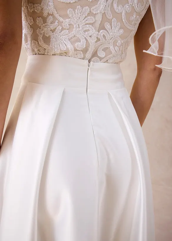 Gonna lunga in satin lucido, bonprix