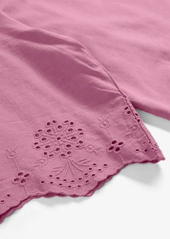 Maglia con ricami traforati, bonprix