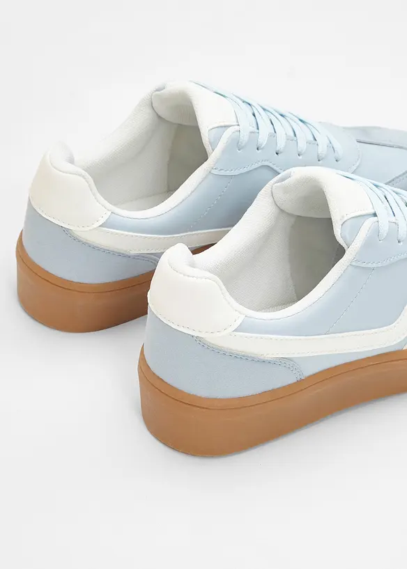 Sneaker con plateau in stile retr&ograve;, bonprix