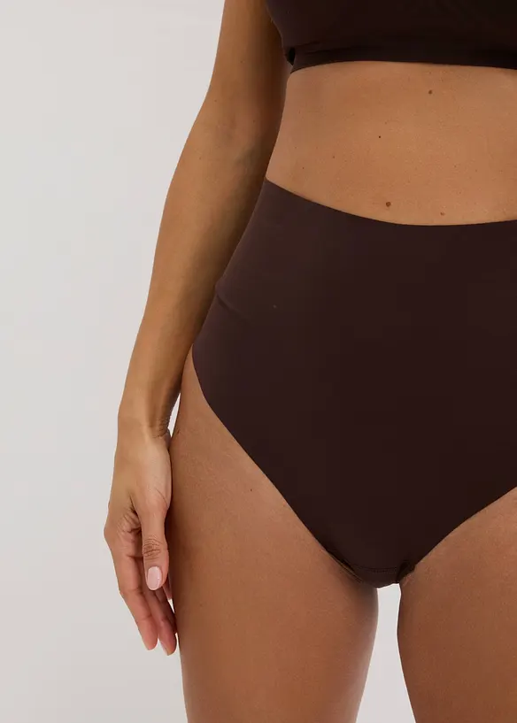 Slip senza cuciture con effetto modellante leggero (pacco da 2), bonprix