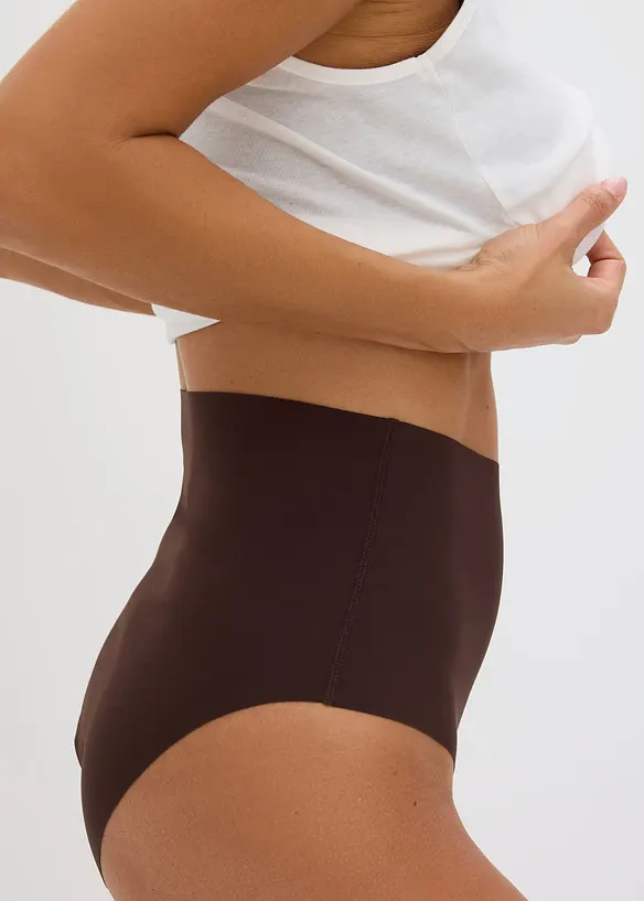 Slip senza cuciture con effetto modellante leggero (pacco da 2), bonprix