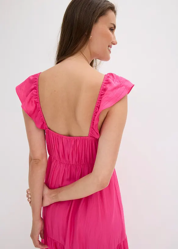 Abito con spalline in misto viscosa fine, bonprix