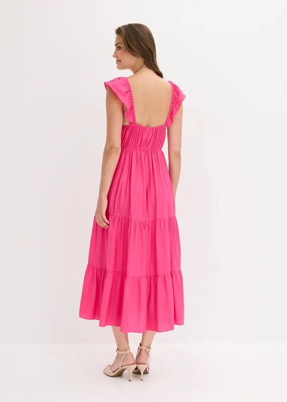 Abito con spalline in misto viscosa fine, bonprix