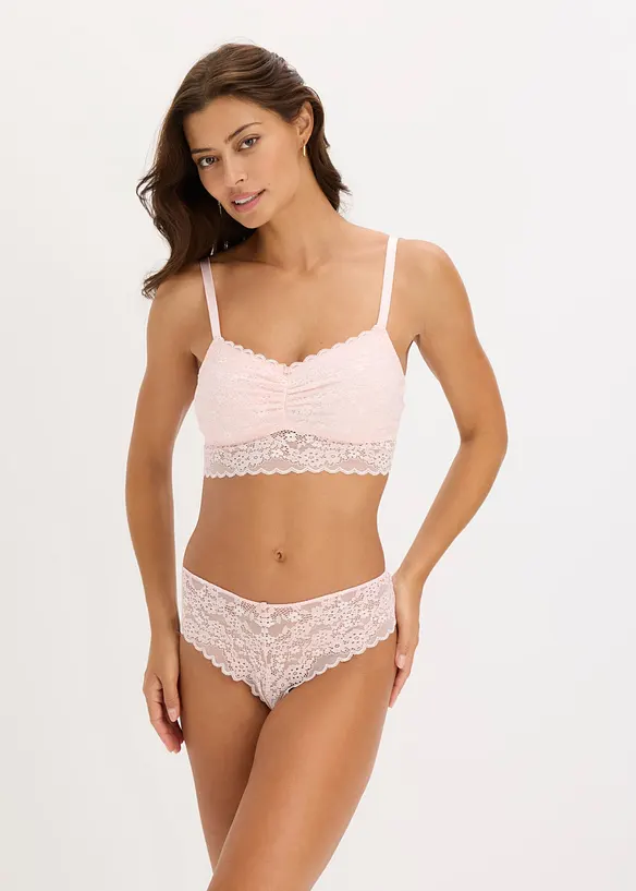 Reggiseno bustier con fodera in cotone morbido, bonprix