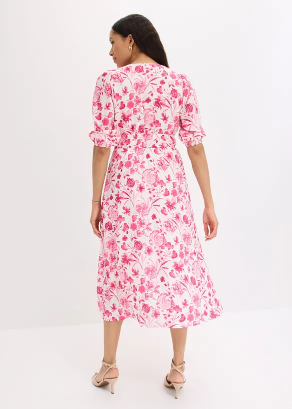 Abito midi in misto viscosa, bonprix