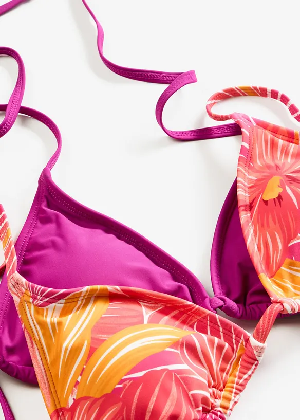 Reggiseno bikini a triangolo (pacco da 2), bonprix