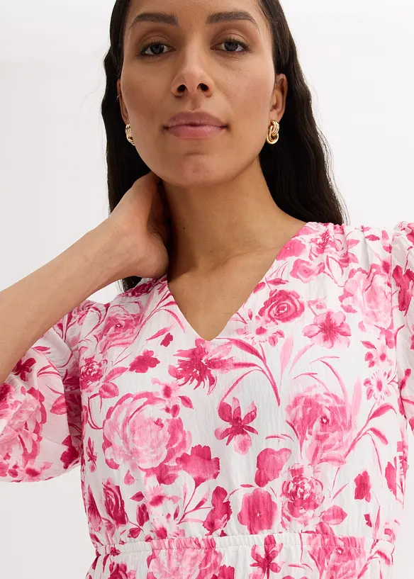 Abito midi in misto viscosa, bonprix