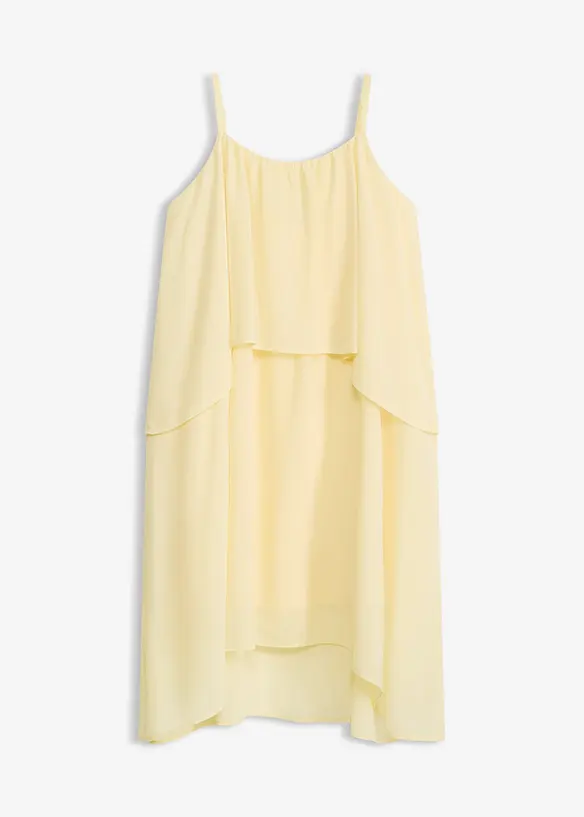 Abito asimmetrico in chiffon, bonprix