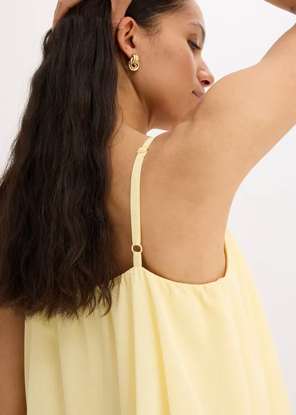 Abito asimmetrico in chiffon, bonprix